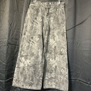 Refrain Los Angeles Camouflage Printed Wide Leg Pants Size 7/28 Womens